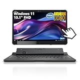 Fujitsu Stylistic Q508 Touchscreen Tablet PC, 10.1' FHD (1920 x 1200), Atom X5 Z8550 up to 2.4 GHz, 4 GB RAM, 64 GB SSD, Japanese Keyboard, Wi-Fi 5,Win 11 Home,Matte Black (Renewed)