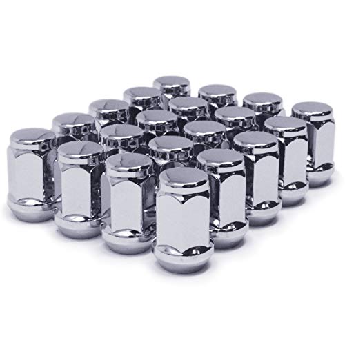 Mastiff 13754, Acorn Bulge After-Market Lug Nut Set - 1/2-20 Thread, Triple-Chrome Finish, 3/4 Hex, 60 Degree Conical Seat (Pack Of 20) #TOP6