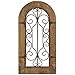 Deco 79 Wooden and Metal Wall Panel with Stately Design and Antiqued Look