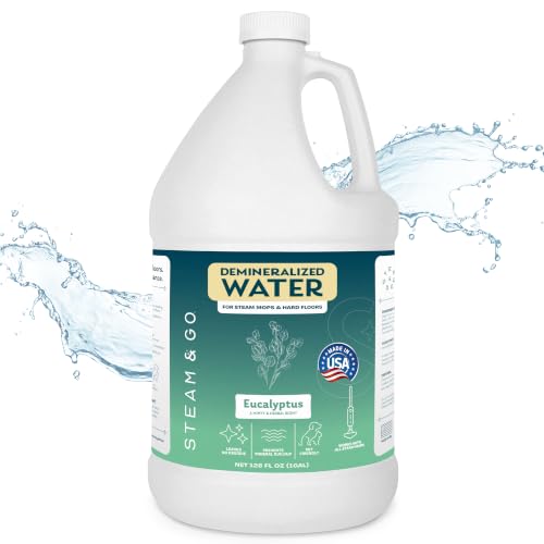 Image of Steam & Go Demineralized Water For Steam Mop, Eucalyptus Mint, 128 oz