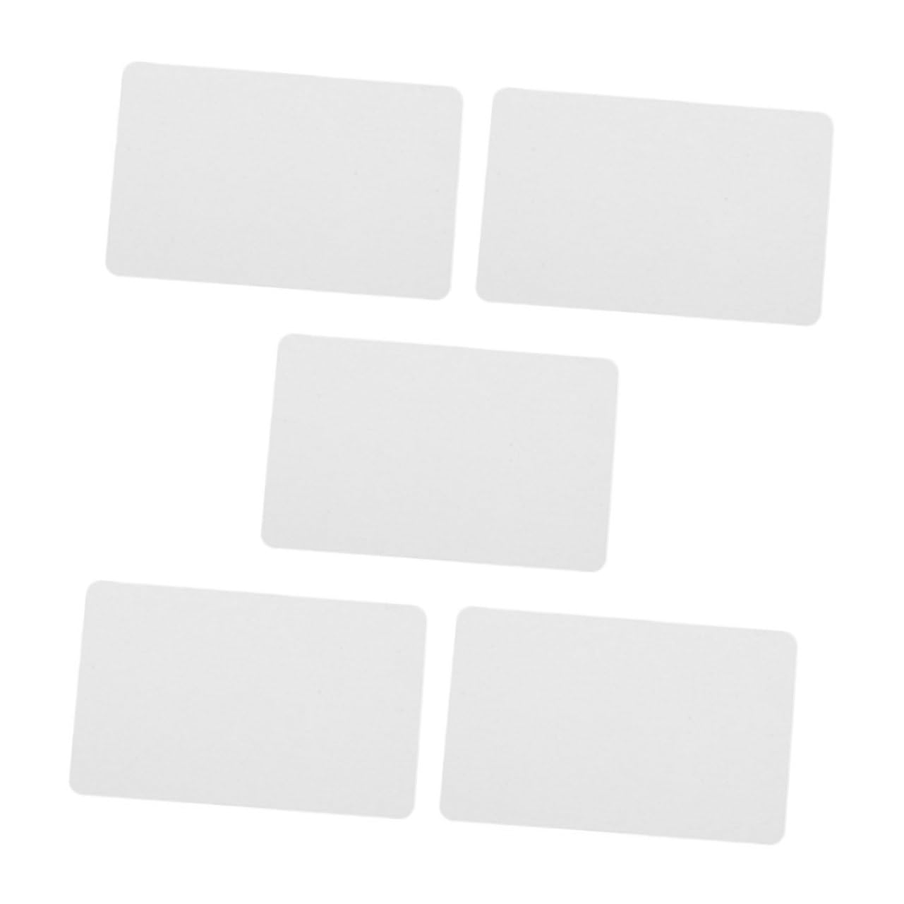 NUOBESTY 5pcs Cleaning Card Cleaners for Pos Terminal Reusable Credit Card Machine Cleaner Pos Terminal Cleaner Cleaning Tool for Printer Terminal Cleaning Accessory Terminals White Pvc