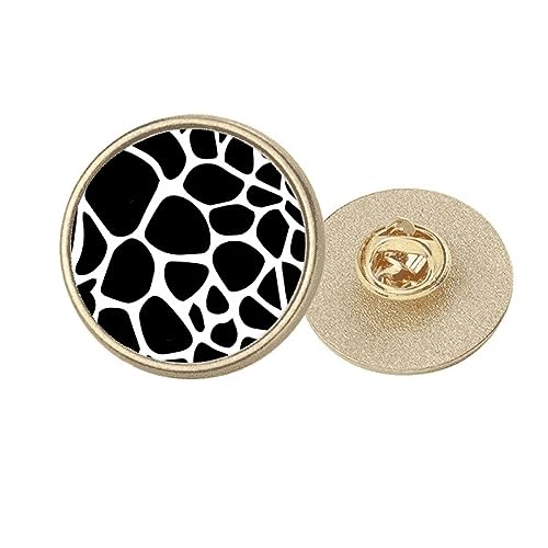 Broche girafe en métal doré élégante de taille M pour femme