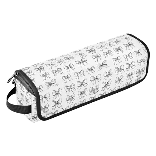 Set de lazos con bolsa de viaje, tapete resistente al calor para planchas, rizadores y accesorios para el cuidado del cabello miniatura 1