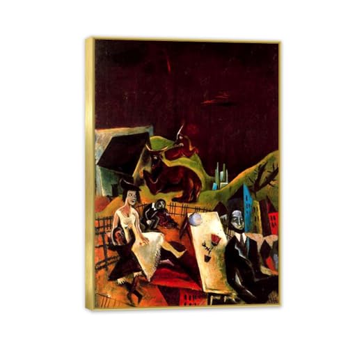 Max Ernst peinture Excursions en famille pour salon élégant 70x50