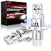 AUXIRACER Bombillas H4 LED, 30000LM 6500K Blanco Frío H4 LED 12V 120W, Luz Alta y Luz Baja Tamaño Mini 1:1 Plug and Play, Paquete de 2