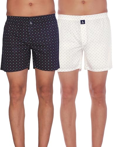 Image of Cotton Boxer Shorts for Men, Breathable, Comfortable & Lightweight (Pack of 2)