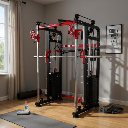Gym24 Functional Trainer with Smith Machine – All-in-One Home Gym...