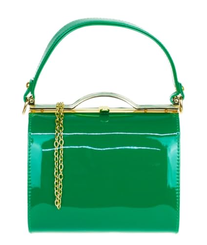 Pochette en similicuir verni brillant idéale pour sublimer vos soirées habillées