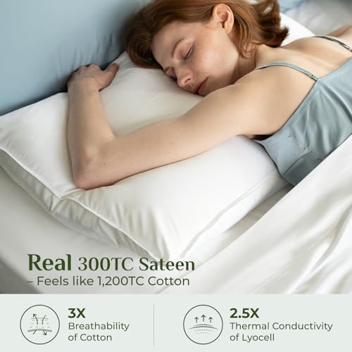 Image of BEDELITE Bamboo Viscose Sheet Set, Full Size, 4 Pieces, White