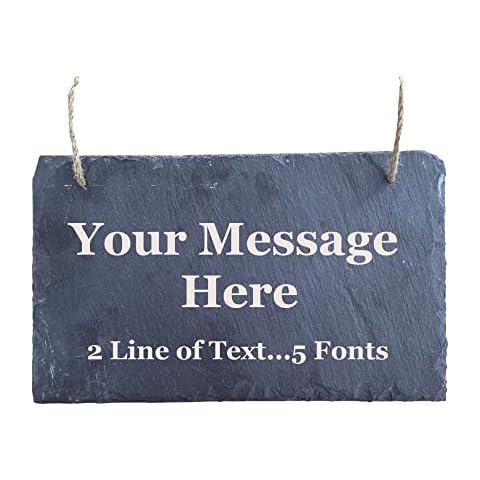 Covering All Occasions Personalised Slate Plaque Sign Custom Garden Sign and Plaques for Outdoors Hanging Outdoor Signs for House Allotment Dads Office Greenhouse Bar Shed Man Cave Workshop… Cover