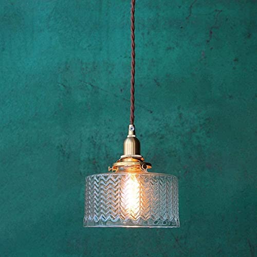 Éclairage de plafond lustre en verre suspension E27 pour cuisine - 2