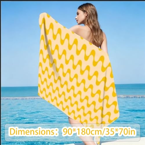 Serviette de plage légère et douce pour camping et natation - 3