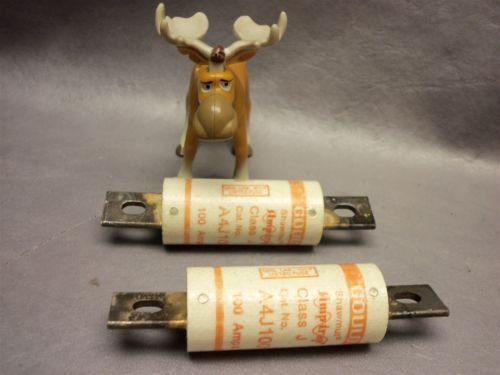 A4J100 Amp-Trap Fuse Class-J 100A 600VAC Lot of 2