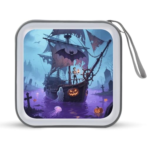 Rangement CD DVD pochette de transport antichoc 40 compartiments bateau fantôme