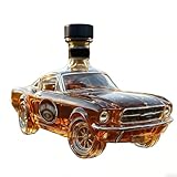 【Cadeau Parfait】Idéal pour les amateurs de whisky, ce décanteur en forme de voiture de course constitue un cadeau unique. Son design 3D accrocheur suscite des conversations lors des fêtes et des occasions spéciales. Cette bouteille de whisky allie fonctionnalité et attrait artistique.