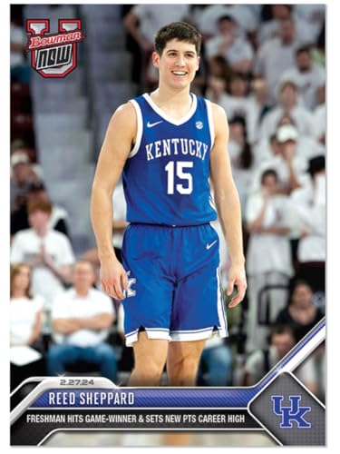 2023-24 Bowman U Now Reed Sheppard #58 NCAA Card
