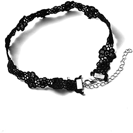 MILAKOO 8pcs Gothic Laca Choker Necklace Set for Women Tattoo Velvet Elegant Collar Adjustable