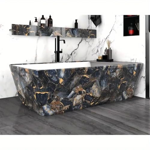 Image of PE Foam Wallpaper Marble WallPanels Self-Adhesive Sheet for Wall | Top-Quality | 4 Sq.Ft Wall Covering, Versatile, Water Resistant, and Scratch-Resistant (1, WW-AM-083)