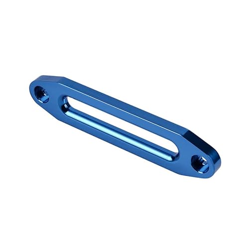 ANDGROPAND (Blue) Aluminum Hawse Fairlead, for Automotive Anchor Cables UTV 4000-6000 lb Winch,6 inch (152mm) Mount Smooth.