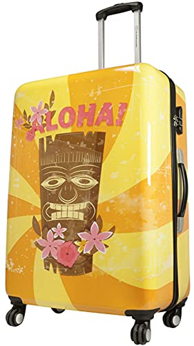 Betz Reisekoffer Hawaii 1 Hartschalen Koffer Kofferset Handgepäck Teleskop Trolley Boardcase mit TSA Schloss und Leichtlaufrollen Größe M