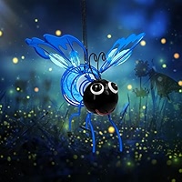 【未使用】灯籠の灯る墓地　Jhon Avon氏　サインド　プレイマット Solar Garden Lantern Outdoor Decorative Waterproof LED Bug