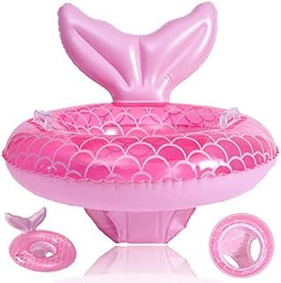 Pipihome Baby Swimming Float Ring for 3-36 Months, Inflatable Baby Swim Float with Float Seat, Swim Pool Bathing Accessories for Children Kids Infants and Toddlers