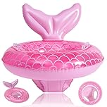 Baby Swimming Float, Inflatable Baby Float Baby Pool Float, Baby Swimming Ring with Inflatable Baby Seat and Handle for Babies 0-6 Months, Baby Float 6-12 Months, Swimming Floats for Children