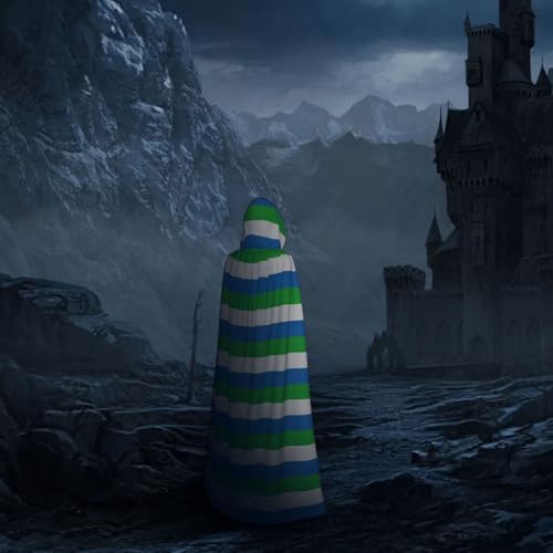 Cape d'Halloween drapeau Sierra Leone à capuche confortable et fluide