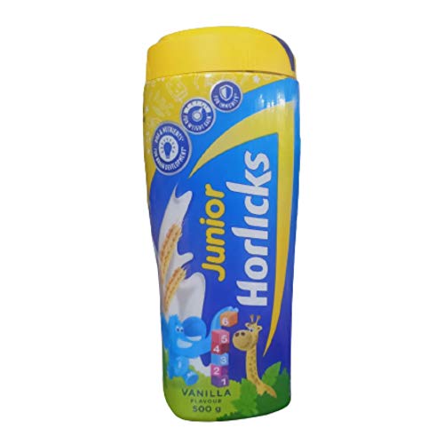 Image of Junior Horlicks Nutrition Drink 500g, Vanilla, Nutrition for Toddlers & Young kids (2-6 years) for Supporting Growth