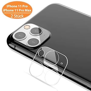 TINICR Kamera Schutzglas Schutzfolie für iPhone 11 Pro Max/iPhone 11 Pro – [2 Stück] 0,2 mm Ultradünner 9H Härte Kratzfester Schlagfester Ultraklar Linsen Schutzglas Kameraschutzfolie Panzerglasfolie