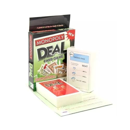 Image of Classic Card Game - 112 Colorful Cards | Fun Family & Party Game | 2-10 Players | Easy to Learn | Ages 7+ | Fast-Paced Colour & Number Matching Game for Kids & Adults (Monopoly Deal)