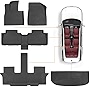 for Hyundai Palisade Floor Mats and Trunk Mat 2023 2022 2021 2020, Custom Fit 3 Row Floor Mats and Trunk Mat All-Weather Liners Bench and Bucket Seats for Palisade Accessories