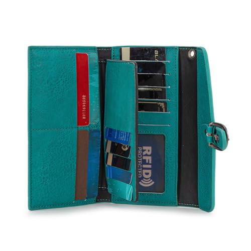 Montana West X Wrangler Womens Wallet Western Wristlet for Women Large Rfid Wallet With Detachable Credit Card Holder4