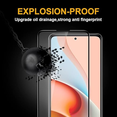 Image of HD Tempered Glass Screen Protector Compatible For Mi 10 Lite, Mi 11i With Edge To Edge Coverage And Easy Installation Kit