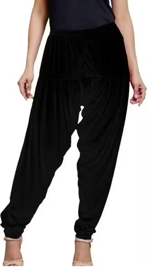 vee ess Ultra Soft Viscose Rayon Solid Attractive Pleated_Pattern Casual wear Patiala Pants for Womens-picture-14