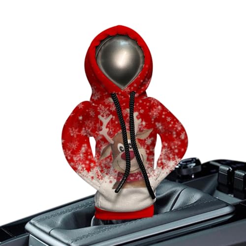 Auto-Gangschaltung-Abdeckung, Auto-Gangschaltung-Hoodie, Niedliche Gadgets-Autoknopfabdeckung, Kleines Weihnachts-Sweatshirt, Auto-Shifter-Hoodie, Gear Shift-Hoodie, Auto-Dekoration, Auto-Innenausstat