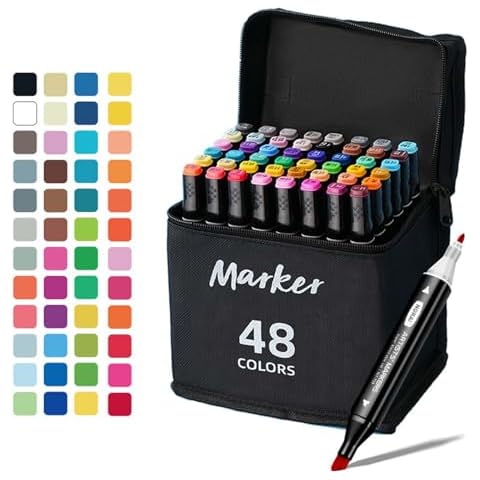Colexy 48 Colours Dual Tip Marker Set Cover