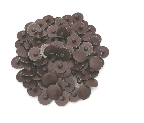 NUISIPRO Bouchons pour injecteurs Bois Ø 9,5 mm – Lot de 100 – Protection et Finition – pour injecteur Femelle (Marron)