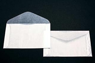 Premium Glassine #5 Envelopes by JBM Glassine; Measures 6" x 3-1/2" - Pack of 100