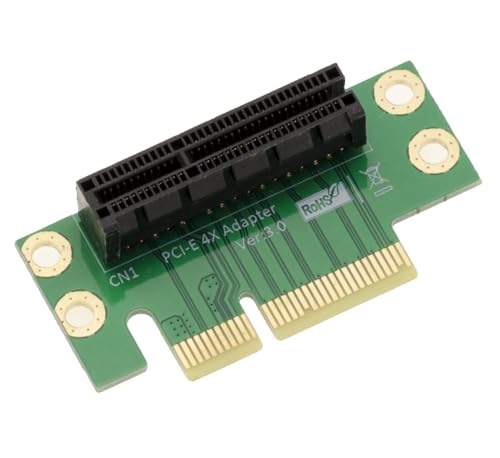 KALEA-INFORMATIQUE Adaptateur équerre Type Riser à 90° pour Fente PCIe x4 pour Monter à l'horizontale Une Carte PCI Express x1 x2 x4