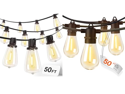 addlon 50FT LED Outdoor String Lights
