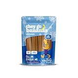 They Go Bananas Dog Treats | Fill & Freeze Chews for Dogs | 4.2oz (120g) - 6 Chews, Grain-Free Dog Treats for Dogs (Pack of 1, Strawberry Blueberry)