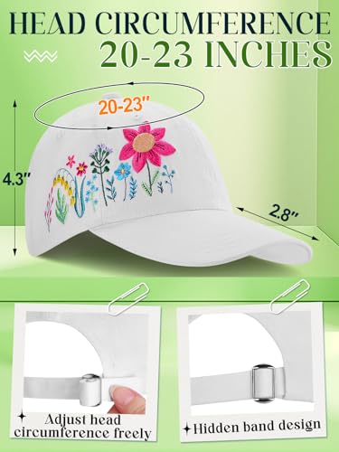 Image of Biggun Trendy Embroidered Baseball Cap for Girls Women Men - Adjustable Soft Breathable Hats for Casual Wear