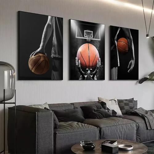 Affiche de basket inspirante TONGYINLI toile déco salon 20x30cm