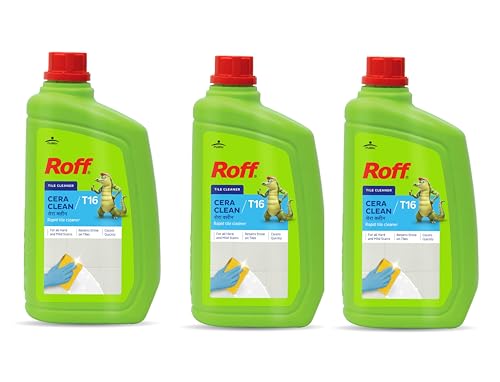 Image of Pidilite Roff Cera Clean All Purpose Tile, Floor & Wall Cleaner 0.5 Liter Pack of 3, Advance, Bedroom & Bathroom Floors, Removes Grease, Dirt & Tough Stains