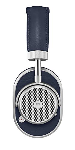 Cuffie over-ear wireless MW65 con tecnologia ANC, cuffie Bluetooth noise cancelling pieghevoli - Argento/Blu marino - Image 3