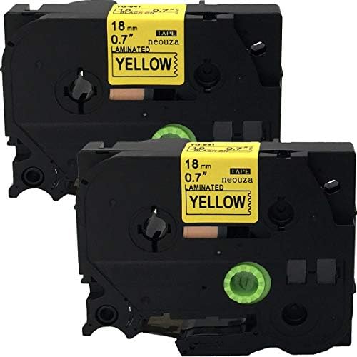 Rubans étiquettes Noir Sur Argent Mat - Compatibles Brother P-touch TZe - 6 à 36 Mm, 8 Mètres