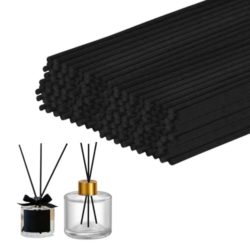 50pcs Black Long Reed Diffuser Sticks 30cm X 4mm Diffuser Reeds Sticks for Room Scent, Fragrance Diffusion Large, Home Vanilla Diffusers, Scented Oil In Home Fragrance Aromatherapy