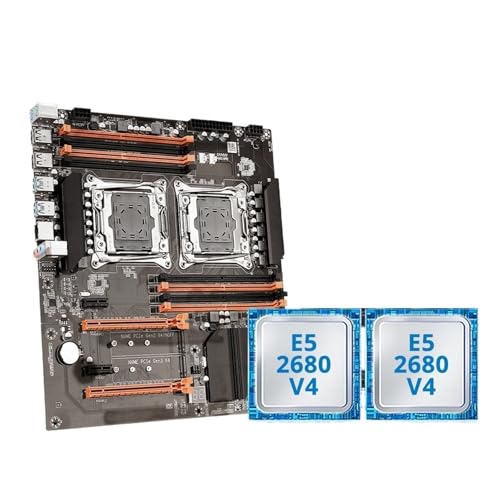 X99 Dual CPU Gaming Motherboard Set LGA2011-3 M.2 NVME for Server Computer Host(Motherboards)