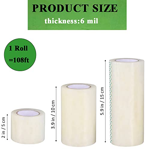 Virtegasas Greenhouse Repair Poly Tape, Plastic Film Repair Tape For Greenhouse Coverings - Waterproof And Uv Resistant Polyethylene Tapes For Tents Sheeting Coverings Sealing Patching (6" X108') #TOP3